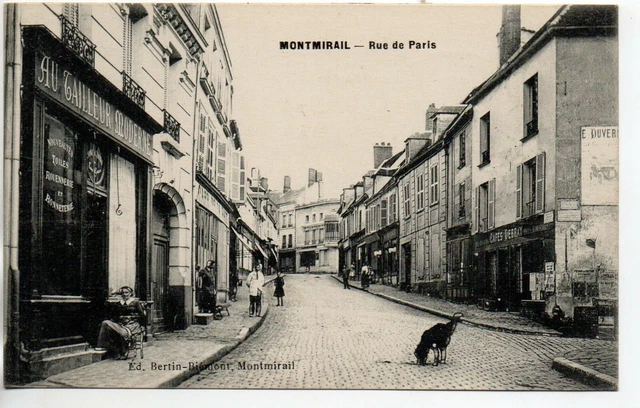 MONTMIRAIL - Marne - CPA 51 - Au tailleur Moderne magasin rue de Paris
