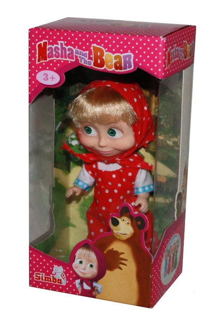 MASCHA UND DER BärMasha and The BearMaschaPuppe mit Kleid rot/weiß