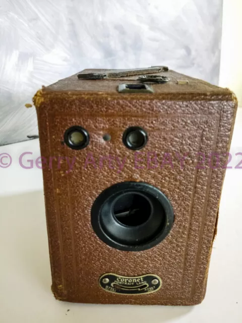 Cámara De Película Rollo Caja De Retrato Marrón Corona