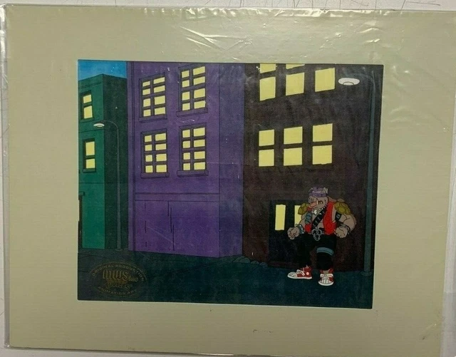 TMNT Bebop Teenage Mutant Ninja Turtles OPC Original Production Cel Matted