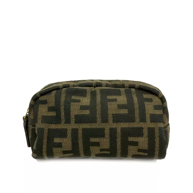 FENDI Zucca Canvas Pochette Cosmetics Pouch /6T0761