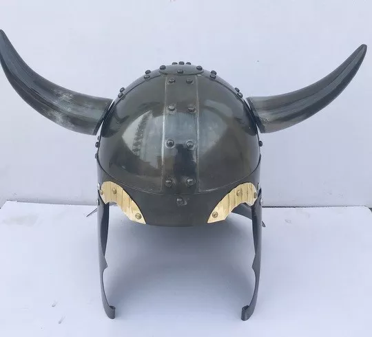 Collectibles Medieval Viking Horns Helmet Reenactment Warrior Armor Replica Item