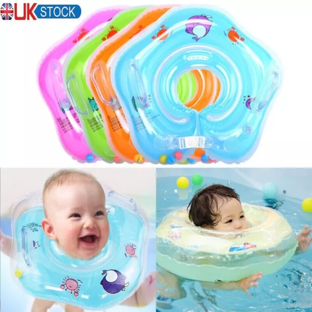 Toddler Newborn Inflatable Baby Swimming Collar Toys Float Safety Aid Toys UK