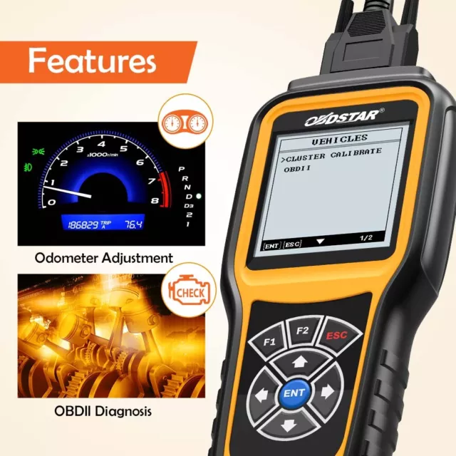 OBDSTAR X300M OBDII Mileage Adjust Diagnose Tool Odometer correction Vag Ford