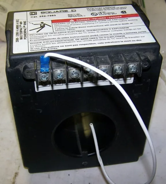 New Square D Neutral Current Transformer 252-7563 2500-3200 A