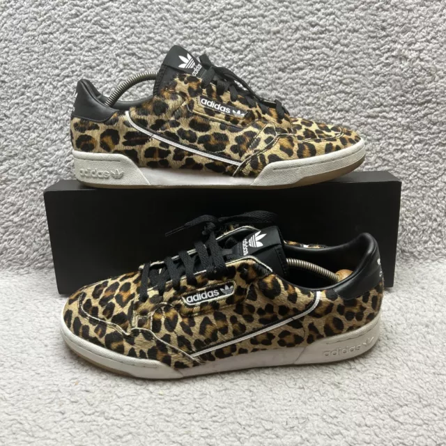 Adidas originals continental 80 shop vulc trainer in animal print