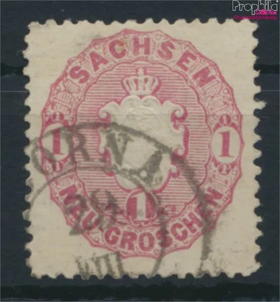 Briefmarken Sachsen 1863 Mi 16 Pracht gestempelt(9497014