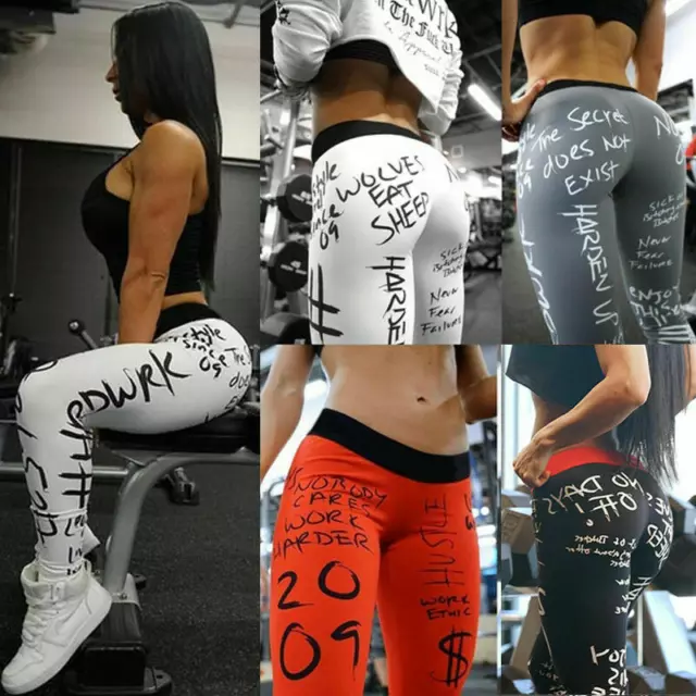 Women Yoga Gym Sports Leggings Running Workout Fitness Stretch High Waist Pants