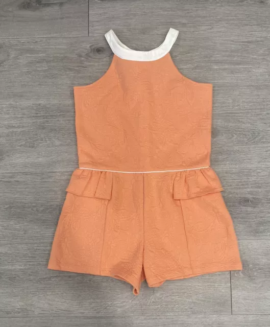 Janie and Jack Girls Size 10 Romper with Pockets Bows Shorts Tank