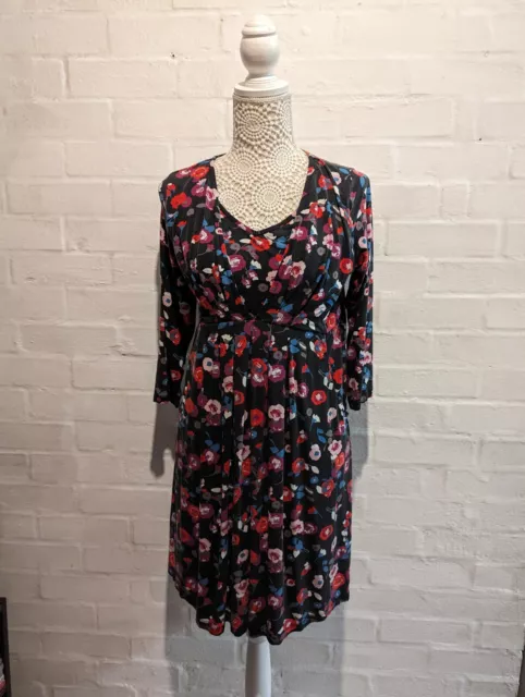 Jojo Maman Bebe - Maternity &  Nursing Dress - Size Medium 12/14 Floral