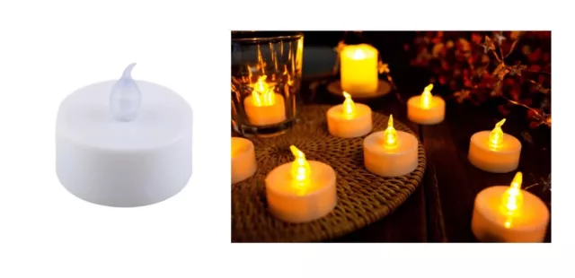 CANDELA LED A BATTERIA luce lumino fiamma bianco caldo freddo lume elettrica