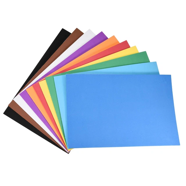 Feuilles EVA Mousse Auto-adhésives 8 x 12 Pouces 1,8mm Épaisseur Bricolage 1 Set