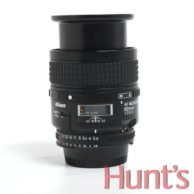 NIKON AF MICRO NIKKOR 60mm f2.8 D MACRO (1:1) LENS  ** WORKS BUT SOLD AS IS **
