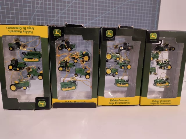 John Deere 1" Assorted Tractor Ornaments (20) IOP