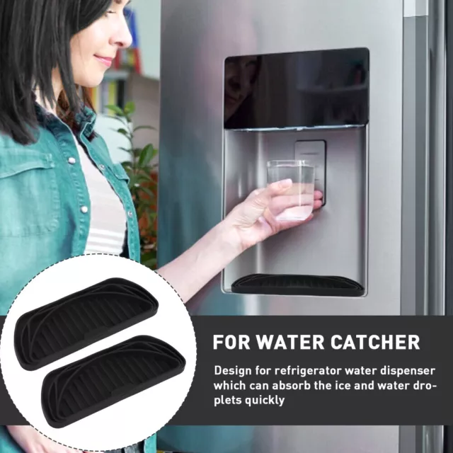 2pcs Refrigerator Drip Tray Water Dispenser Daily Super Absorbent Splash Proof