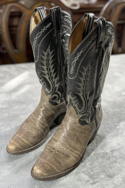 FERRATO WESTERN LOW Cut Ankle Boots Mens Cowboy Stitched  display picture 2