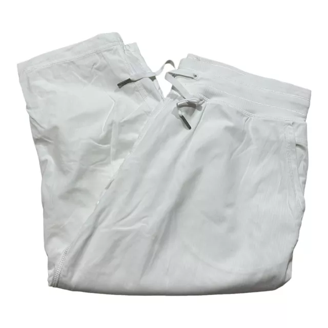 LULULEMON SIZE 2 White Dance Studio Crop Lined Pants Cinched Hem £16.49 -  PicClick UK
