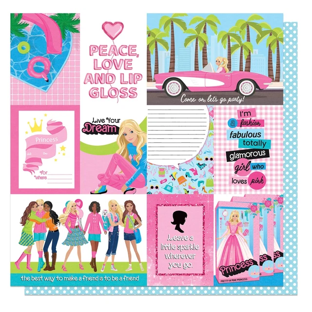 25er-Pack Fashion Dreams doppelseitiger Karton 12""x12""-Glam FADR12-4317