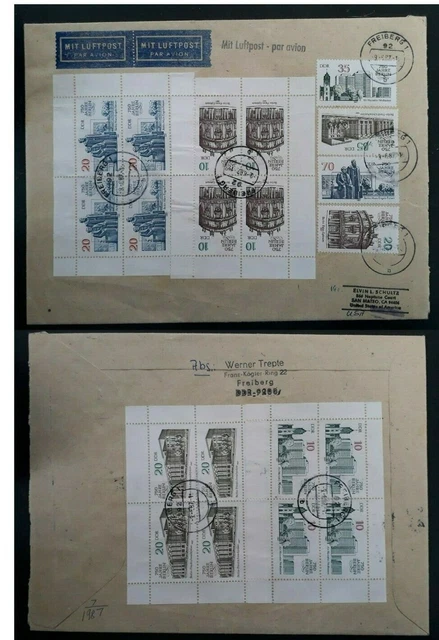 1987 Germany (DDR) Cover ties 750th Anniv of Berlin set of stamps & minisheets