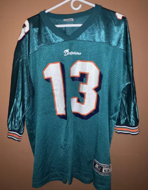 Vintage Nike NFL Miami Dolphins Dan Marino #13 Season Records Jersey Size  52.