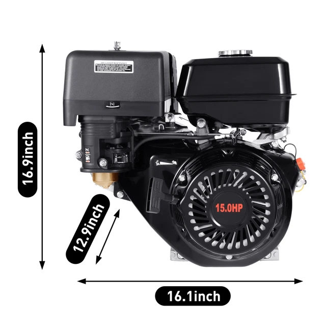 DIFU 7,5 PS Benzinmotor Go Kartmotor 210ccm 4 Takt Motor Standmotor Antriebsmotor 4000W Ölmangelsicherung, 20 mm Welle, Rasenmäher Schneefräse Balkenmäher Luftkühlung