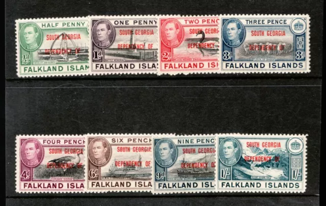 1944 Falkland Is Dependencies S. Georgia / 3L1 - 8 KGVI set complete superb MNH