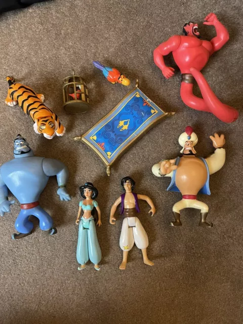 Mattel Disney 1992 Aladdin Action Figure Bundle vintage
