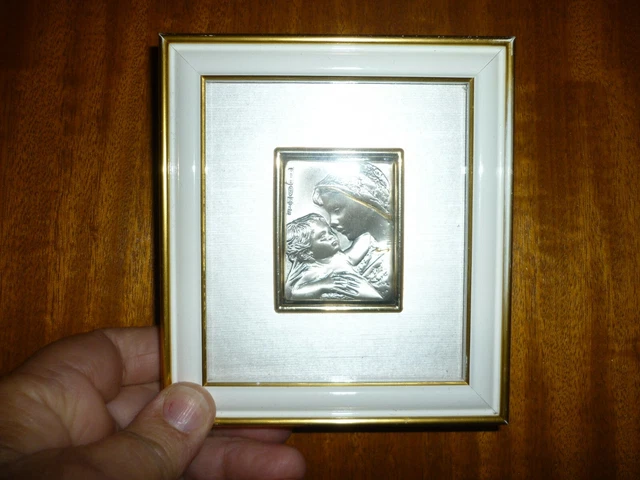 Cadre Photo 15x20 Cm - Argent Massif 925 - Dos Bois - Argenteria MB - Neuf