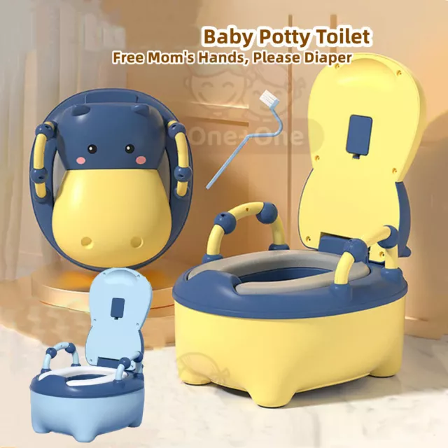 Kids Baby Toddler Toilet Training Safety Potty Trainer Cute Cartoon Seat Chair