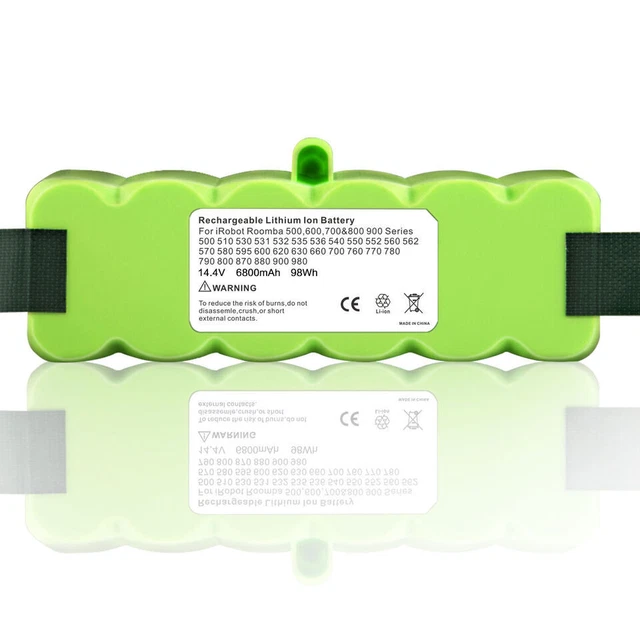 Batterie Ni-MH 14,4V 4500mAh Pour IRobot Roomba 500 à 900 Séries - Remplacement, Compatible Nombreux Modèles