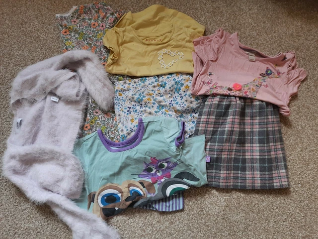 GIRLS AGE 3-4  CLOTHES BUNDLE TU Monsoon PJs
