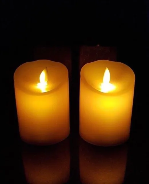2 Stück  Led Flackernd Grablicht Grabkerze Grablaterne Kerzen Kerze Grablampe