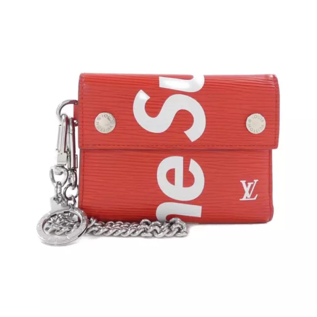 Louis Vuitton Louis Vuitton x Supreme Slender Wallet Epi Red