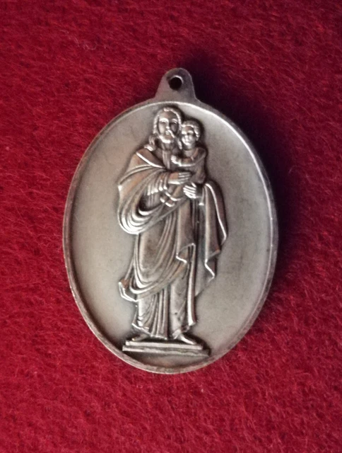 Pilgermedaille Anhänger Hl. Joseph 1983 Pfarre St. Josef Weinhaus Andenken Wien