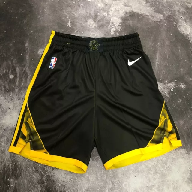 23 season Men's Basketball Warriors City Edition black Shorts