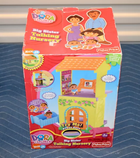 Rare Dora The Explorer Big Sister Talking Nursery For Doras Talking House NIB C2