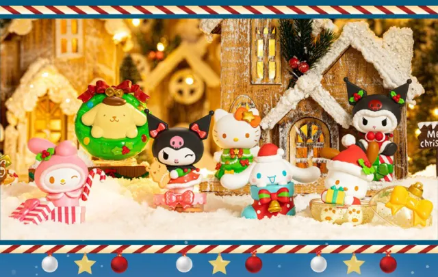 Toptoy Sanrio Kuromi 6 pcs Blind Box Christmas Tree Gift Series May Chaser Xmas