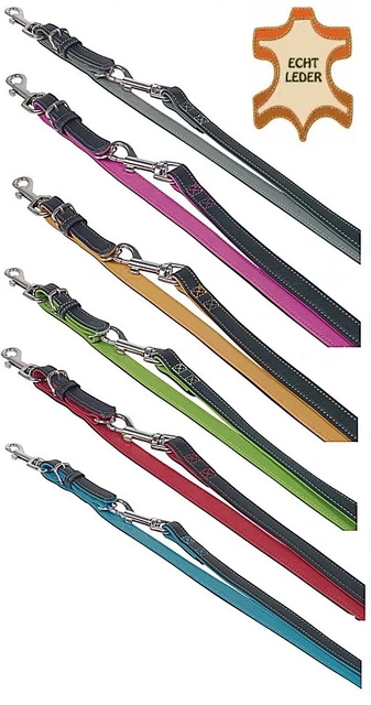 Leine Führleine Leder Nobby 3-fach verstellbar PACIFIC 200 cm