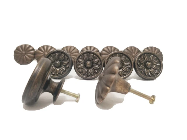 Antique Bronze 13pc Hardware Cabinet Drawer Handle Pull Knobs