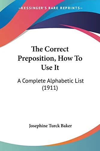 When To Use The Correct Preposition