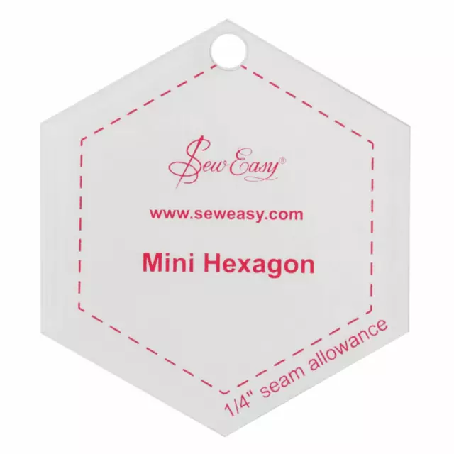 Sew Easy Mini Hexagone 6.3cm Patchwork Matelassage Modèle