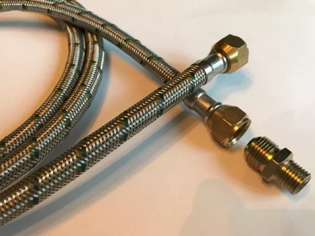 79" Stainless Steel Braided Propane and Natural Gas Hose w/Connector