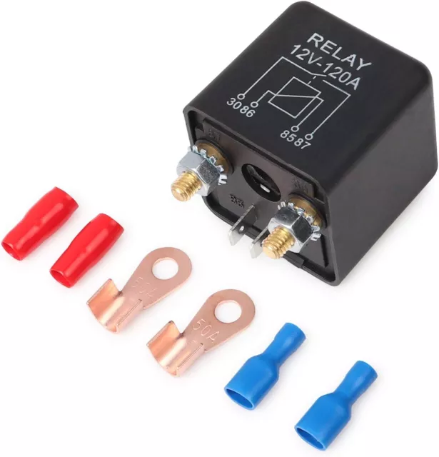 Ehdis Split Laderelais 12V 120A 4 Pin, Relais für Auto, LKW, Motor, Boot, ca