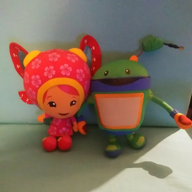 Team UmiZoomi Set of 2 Bot and Millie 12" Plush Stuffed Doll  2014 Nickelodeon