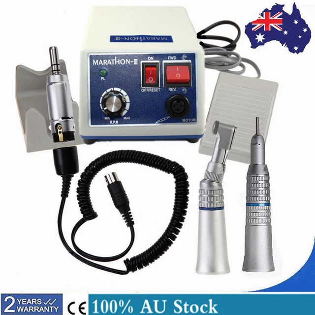 Marathon Electric Micromotor Dental Handpiece – 35,000 RPM, Contra Angle, Autoclavable, Lab Use