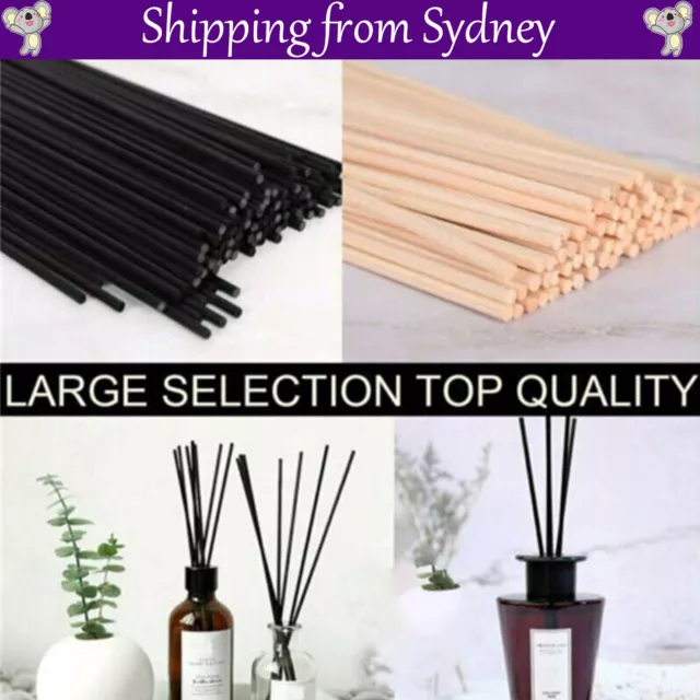 10-100pcs PREMIUM QUALITY REED DIFFUSER REEDS RATTAN STICKS BULK PACK 3mm 260mm