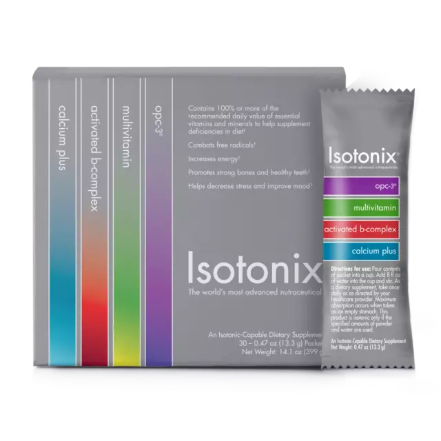 Isotonix Daily Essentials Packets (30 count), OPC-3, Calcium, B-complex, Multi