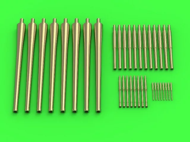 ZARA ARMAMENT SET to Trumpeter(203mm,100mm, 37mm, 13,2mm barrels#98 1/350 MASTER