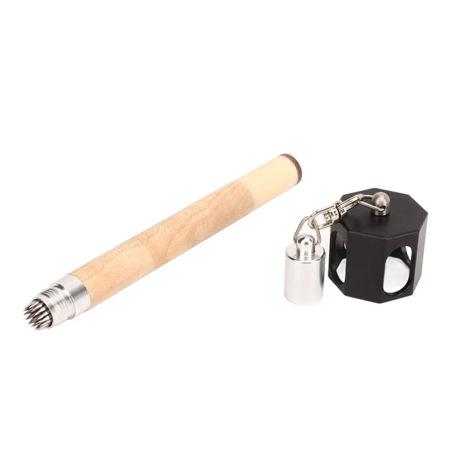 2 In 1 Pool Chalk Holder Portable Pool Snooker Chalk Holder Billiard Tip