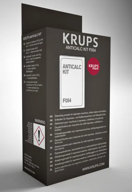 Krups F054001B Spezial Entkalkungsset für eine lange Lebensdauer Ihres Geräts